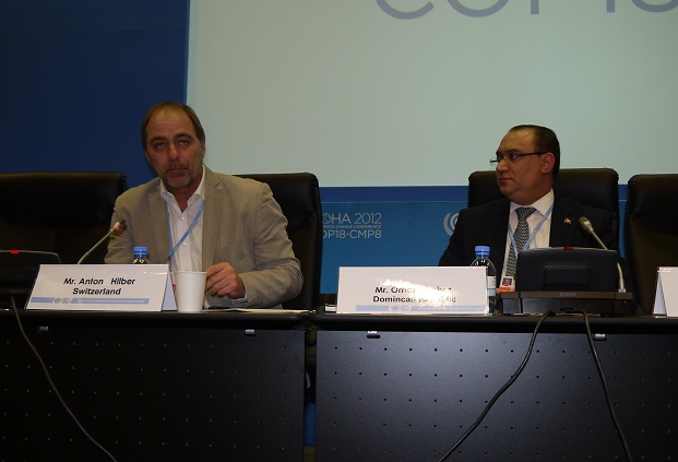 Anton Hilber, Co-Director, GPCC, SDC, Switzerland; H.E. Omar Ramírez Tejada, Executive Vice President, CNCCMDL, Dominican Republic 