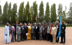 participants in the Police Platform for Urban Development training - click to view larger image