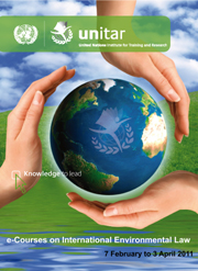 e-course on International Environmental Law poster