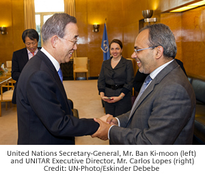 UNSG Mr. Ban Ki-moon meets UNITAR Executive Director, Mr. Carlos Lopes