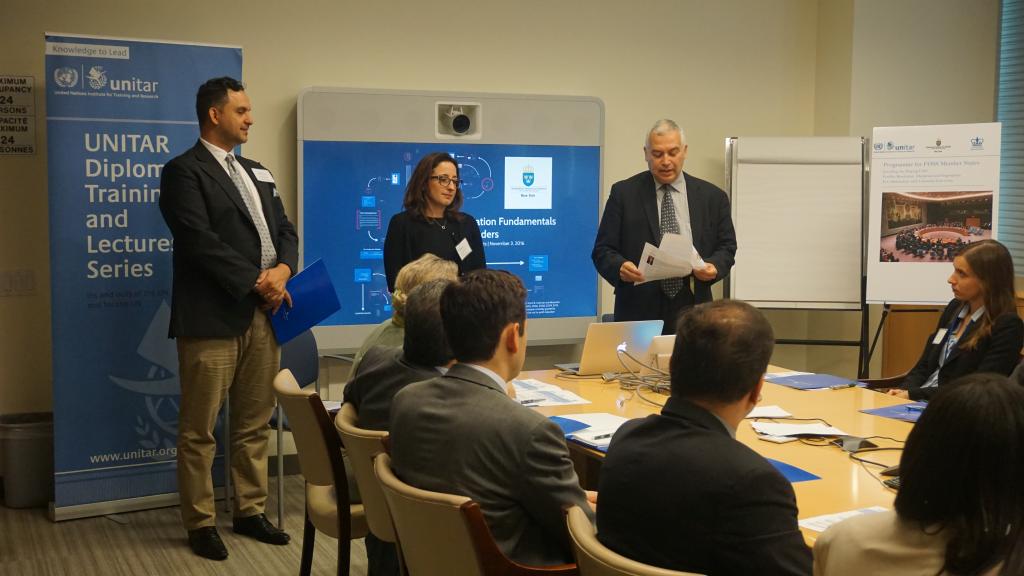 Professors Carter and Watts with Ambassador Suazo-UNITAR