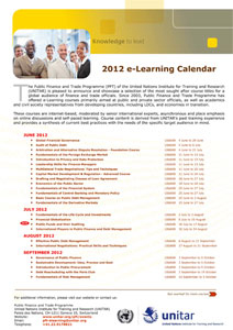 2012 e-learning Calendar