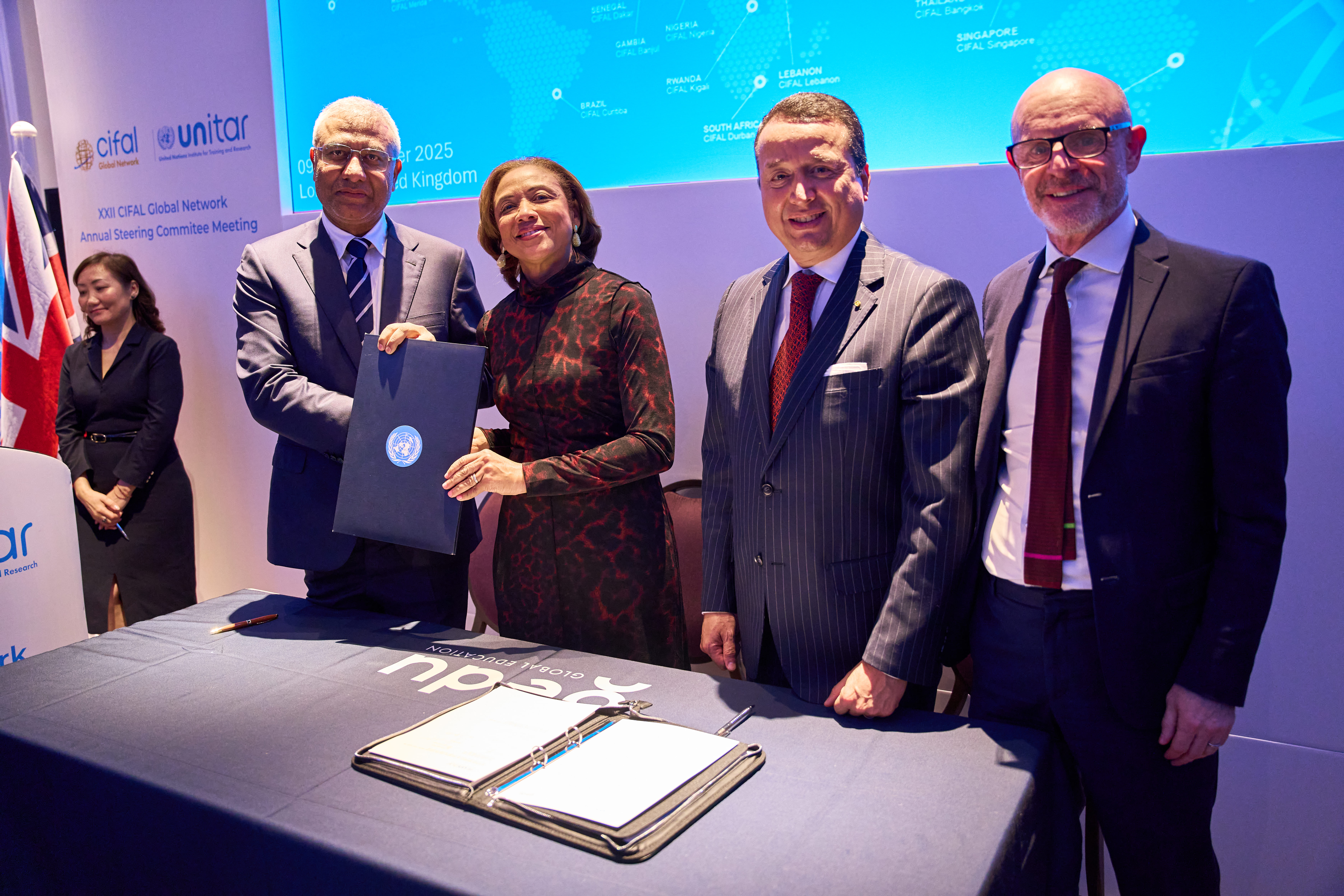 UNITAR and GEDU Global Education Sign Agreement to Establish CIFAL London