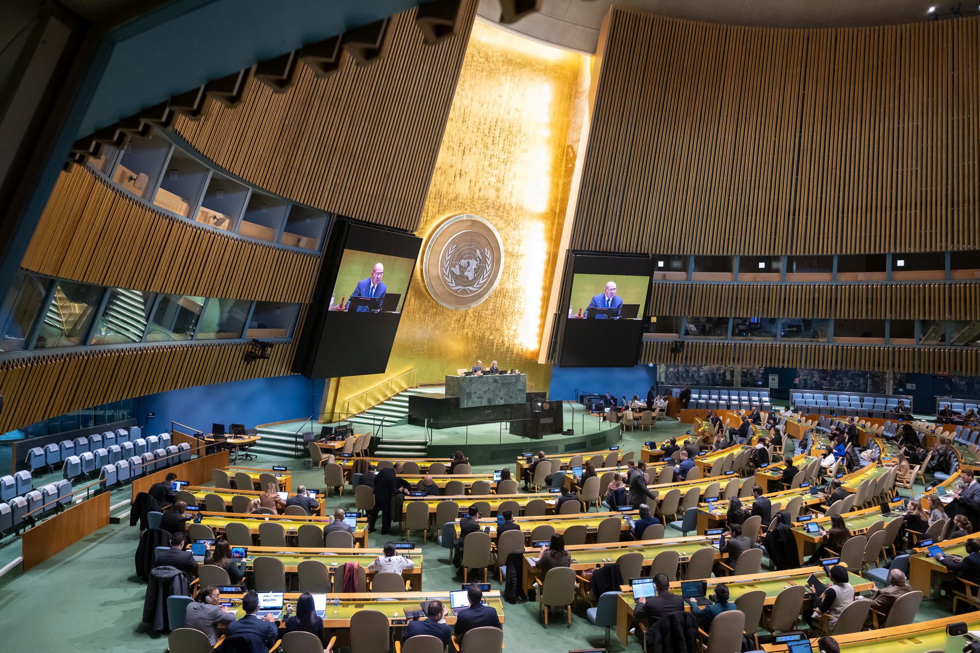 UN Inside Building