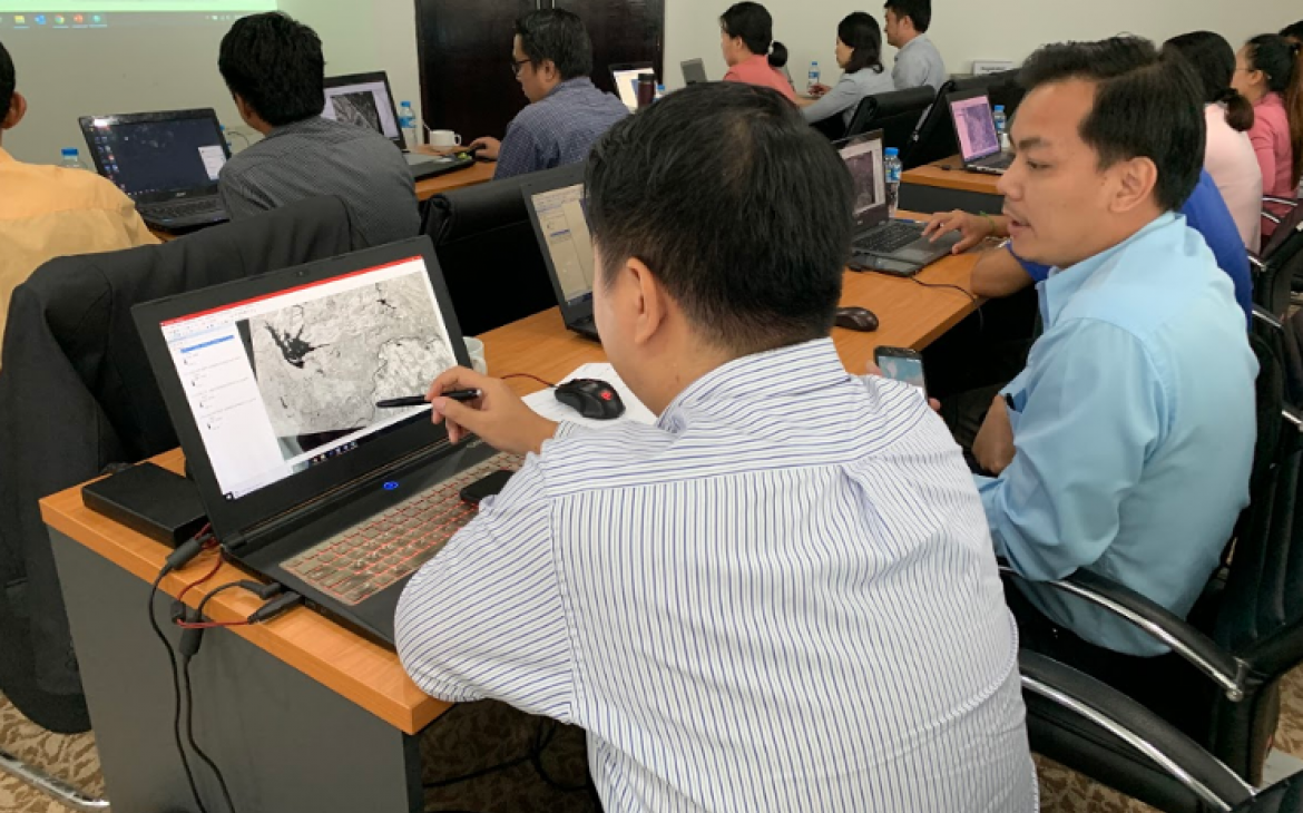 Participant’s at UNOSAT’s training in Vientiane, Lao PDR in September 2019