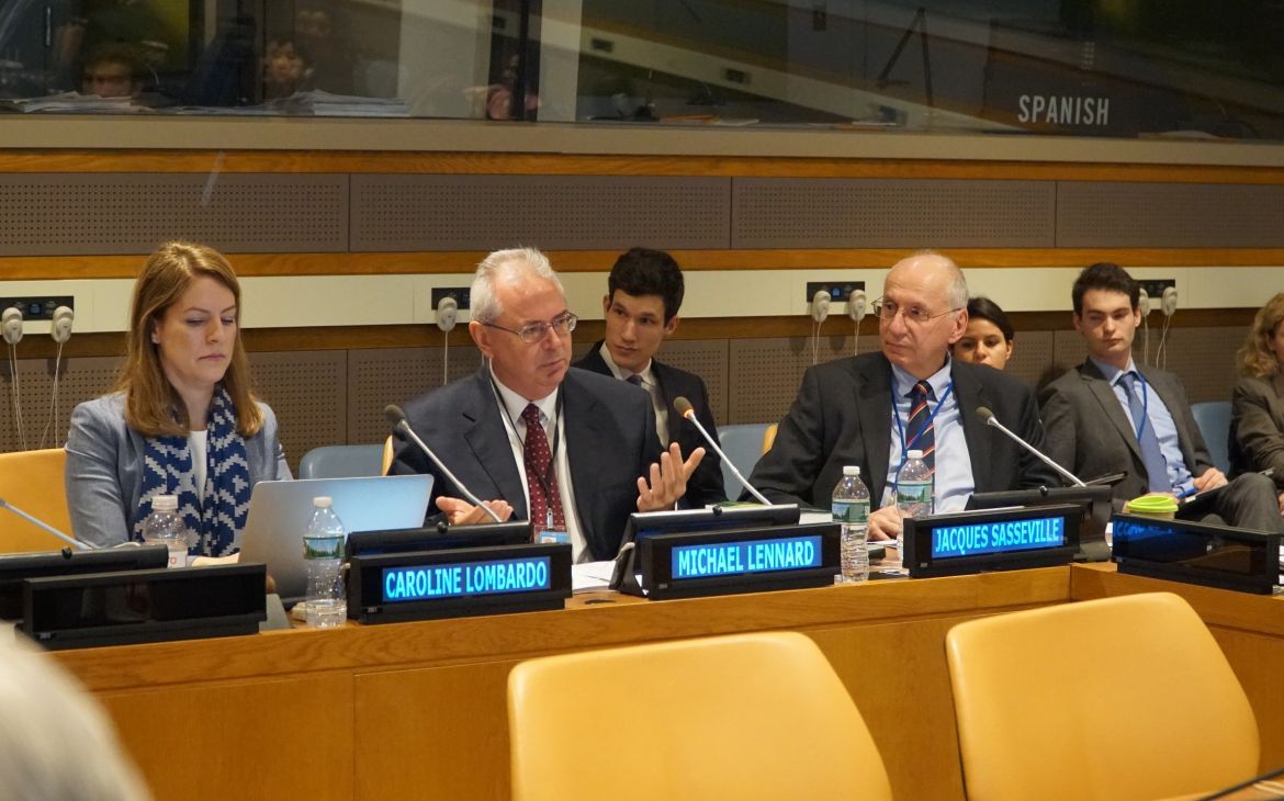Ms. Caroline Lombardo, Mr. Michael Lennard and Mr. Jacques Sasseville of the FSDO International Tax and Development Cooperation Branch presented the session on Supporting Implementation of the Addis Agenda