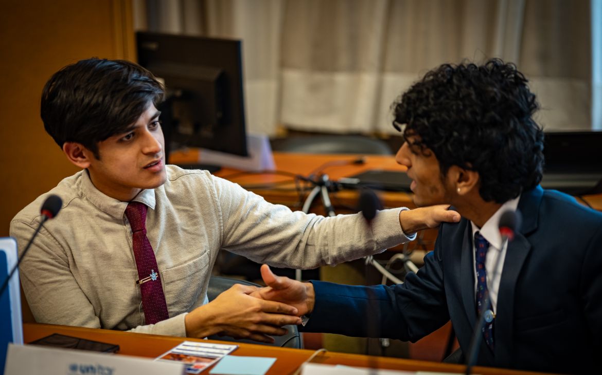 Young Leaders engaging at UNITAR Workshop