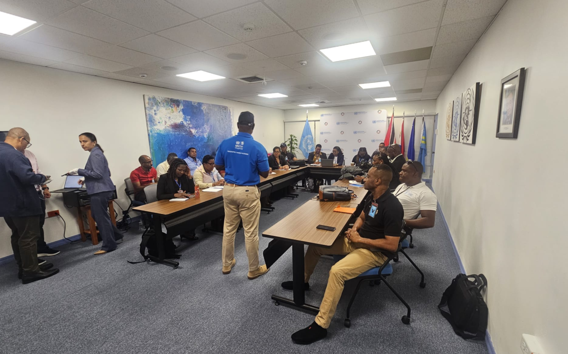 Participants taking part in a training session