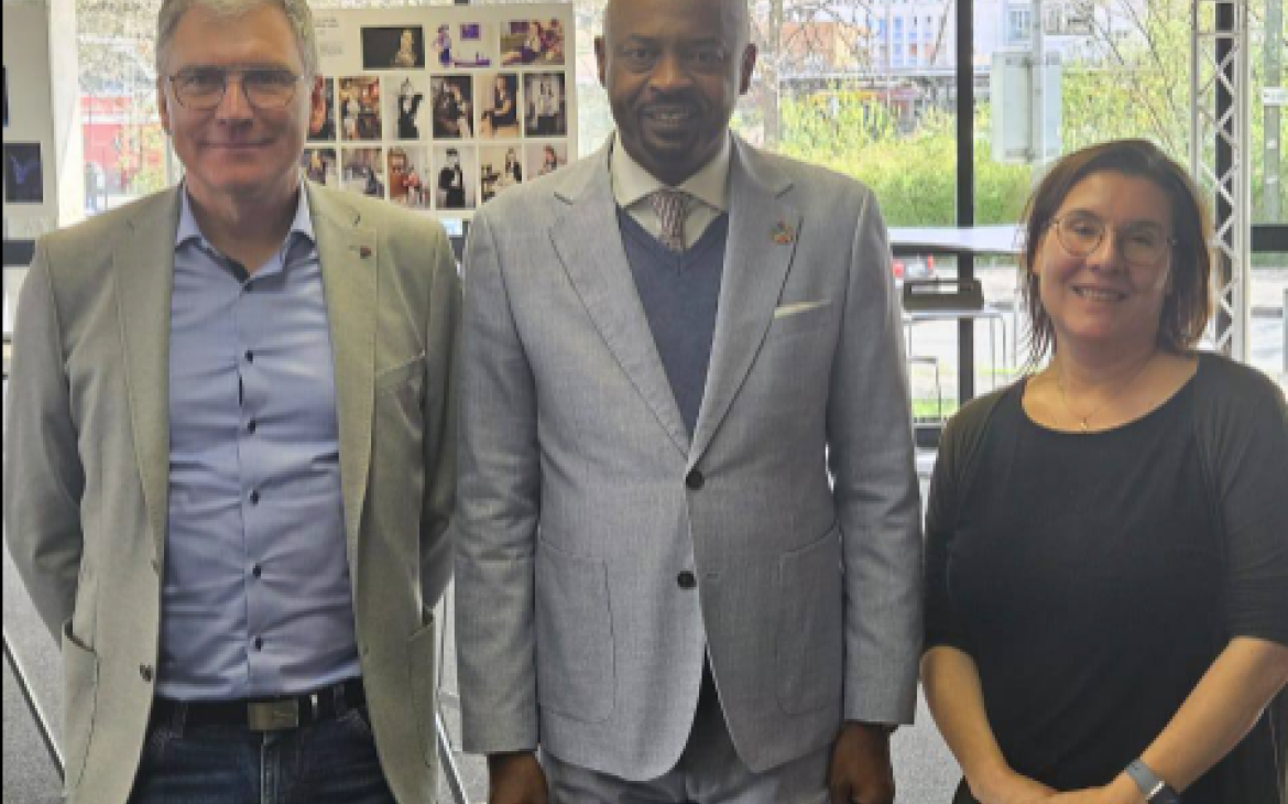CIFAL Dakar Director with German Stakeholders during an Official Partnership Meeting in Germany.