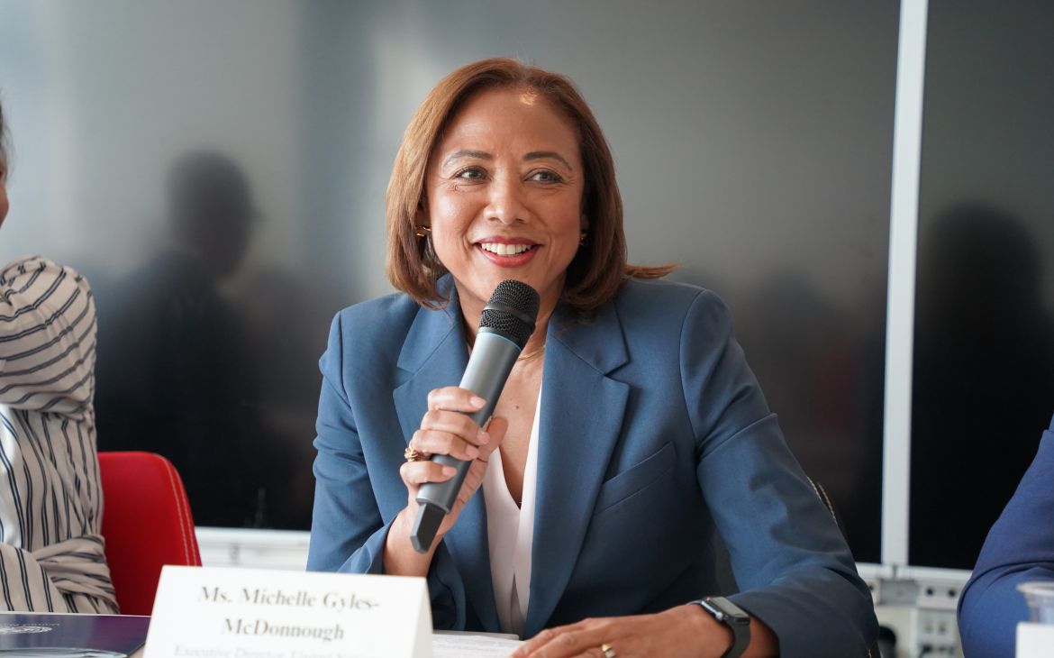 Michelle Gyles-McDonnough, UN Assistant Secretary-General and Executive Director of UNITAR, delivers opening remarks