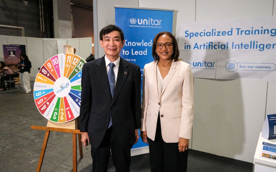 United Nations Assistant Secretary-General and Executive Director of UNITAR and Director General of the Universal Postal Union at the MoU Signing