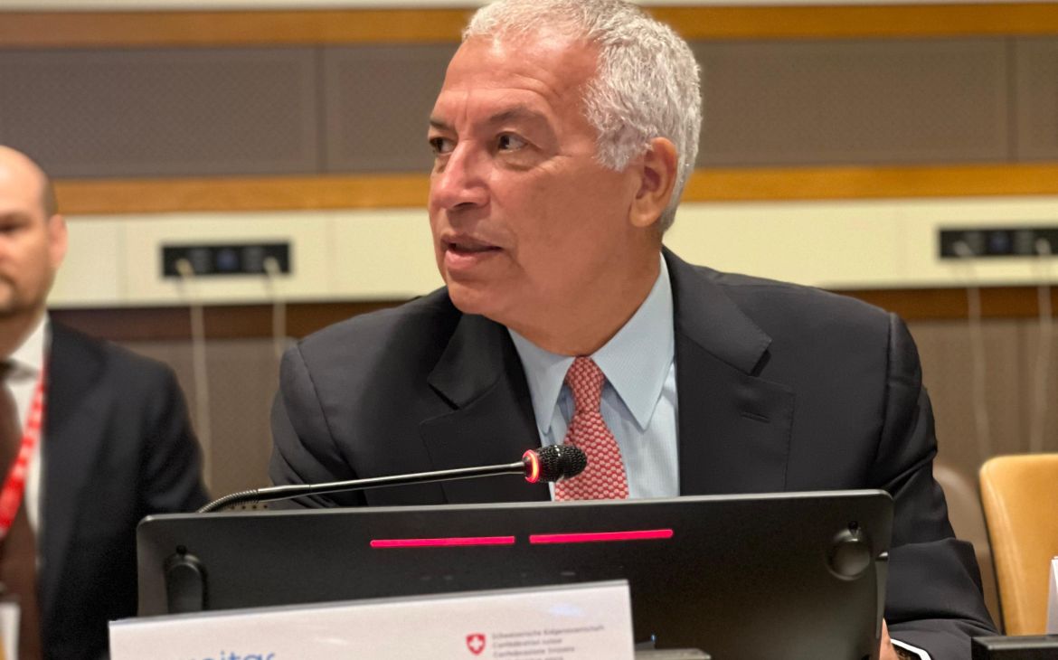Mr. Marco Suazo, UNITAR NYO Head of Office, moderates the High-Level segment on UN80