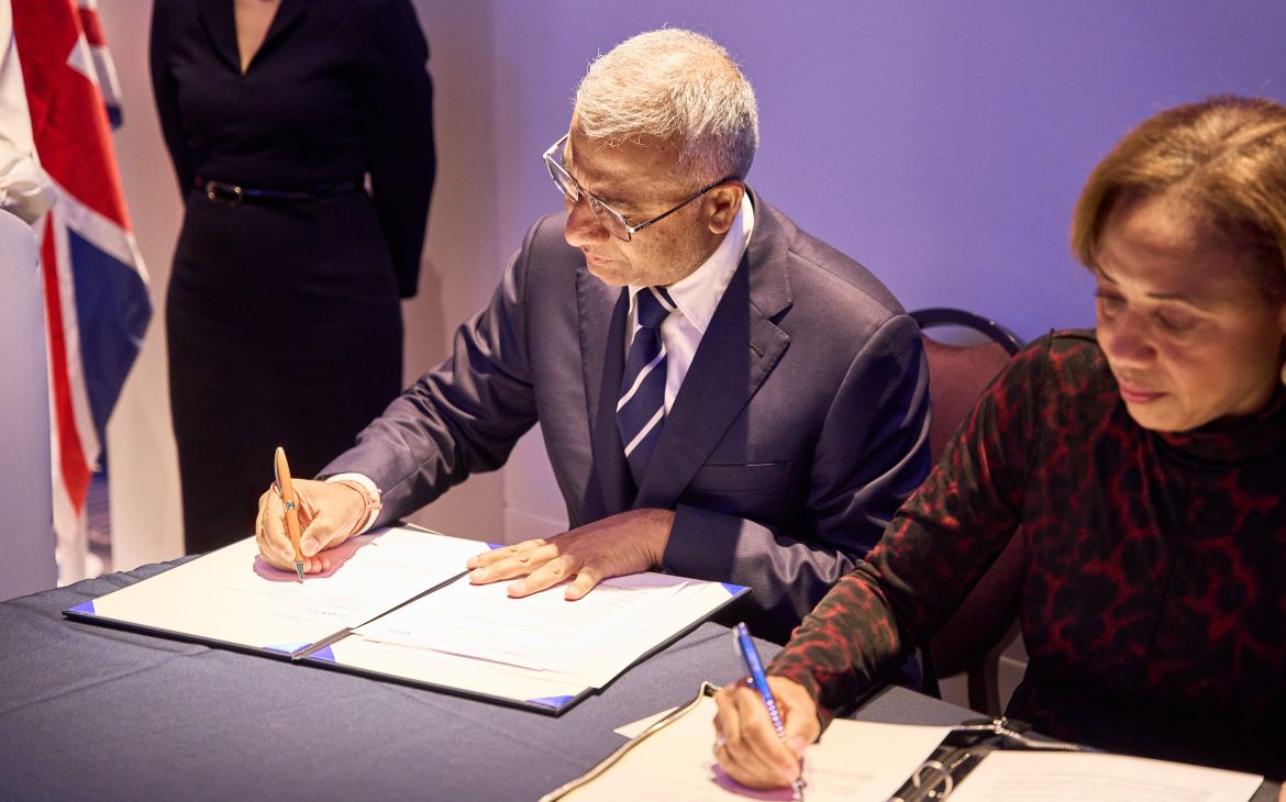 Ms Michelle Gyles-McDonnough, United Nations Assistant Secretary-General and Executive Director of UNITAR; Dr Vishwajeet Rana, CEO of GEDU Global Education and Chairman of CIFAL London