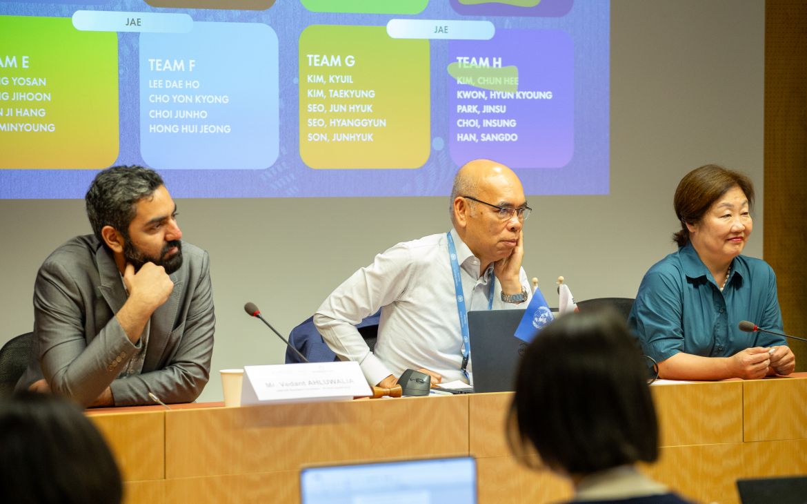 From left to right: Vedant Ahluwalia, Michael Adalla, and Jaehyang So.