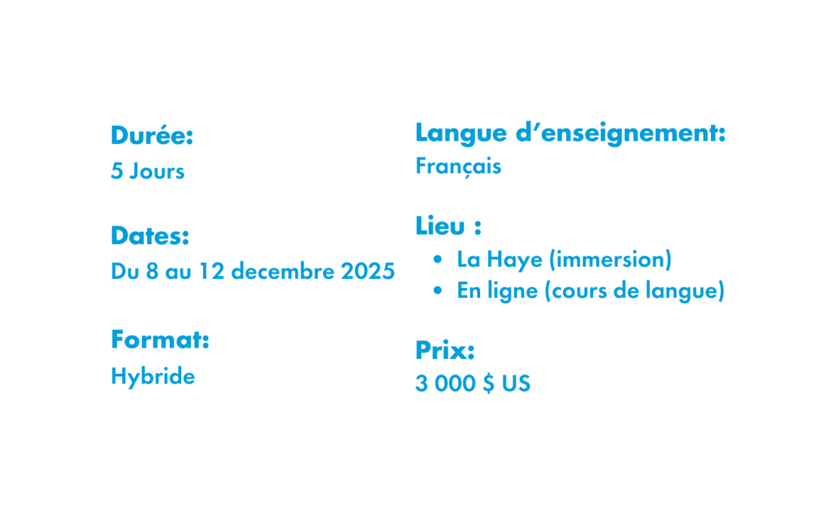 Français Diplomatique et Juridique - Programme d'Immersion