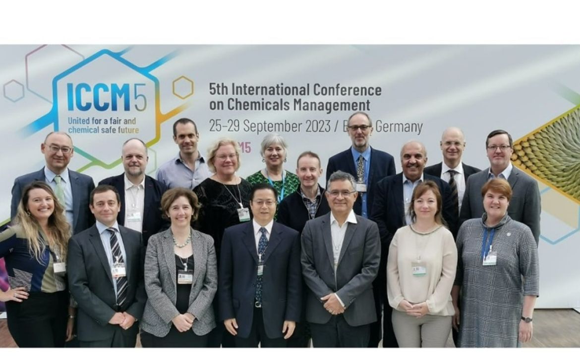 Representatives of IOMC Participating Organizations at the 5th International Conference on Chemicals Management (ICCM-5), Bonn, Germany, Sept. 2023