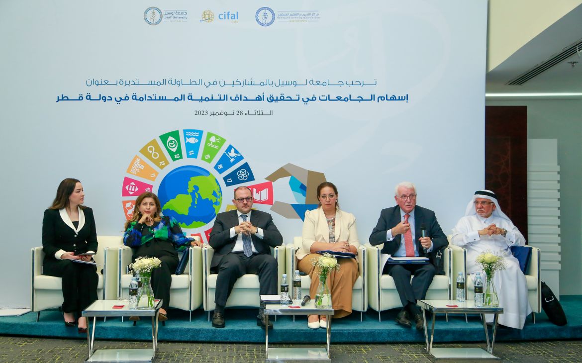 Roundtable Discussion at Lusail University on University Contributions to Achieving Sustainable Development Goals in Qatar