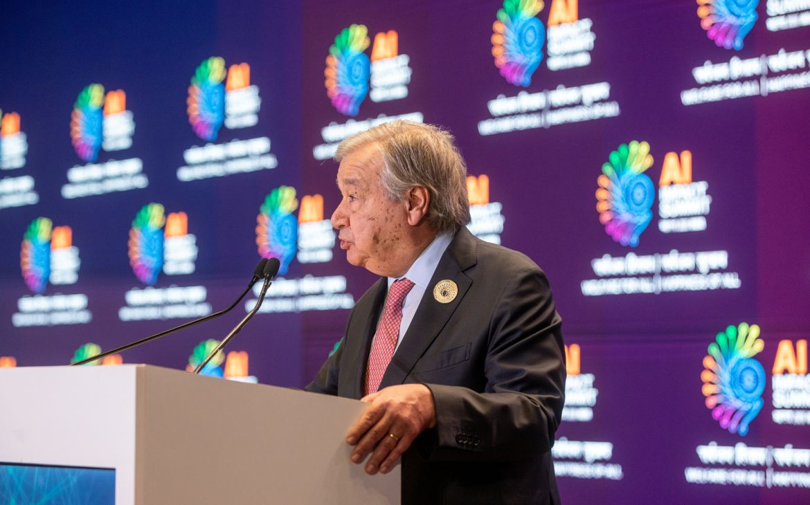 Secretary-General Addresses AI Impact Summit Opening Ceremony