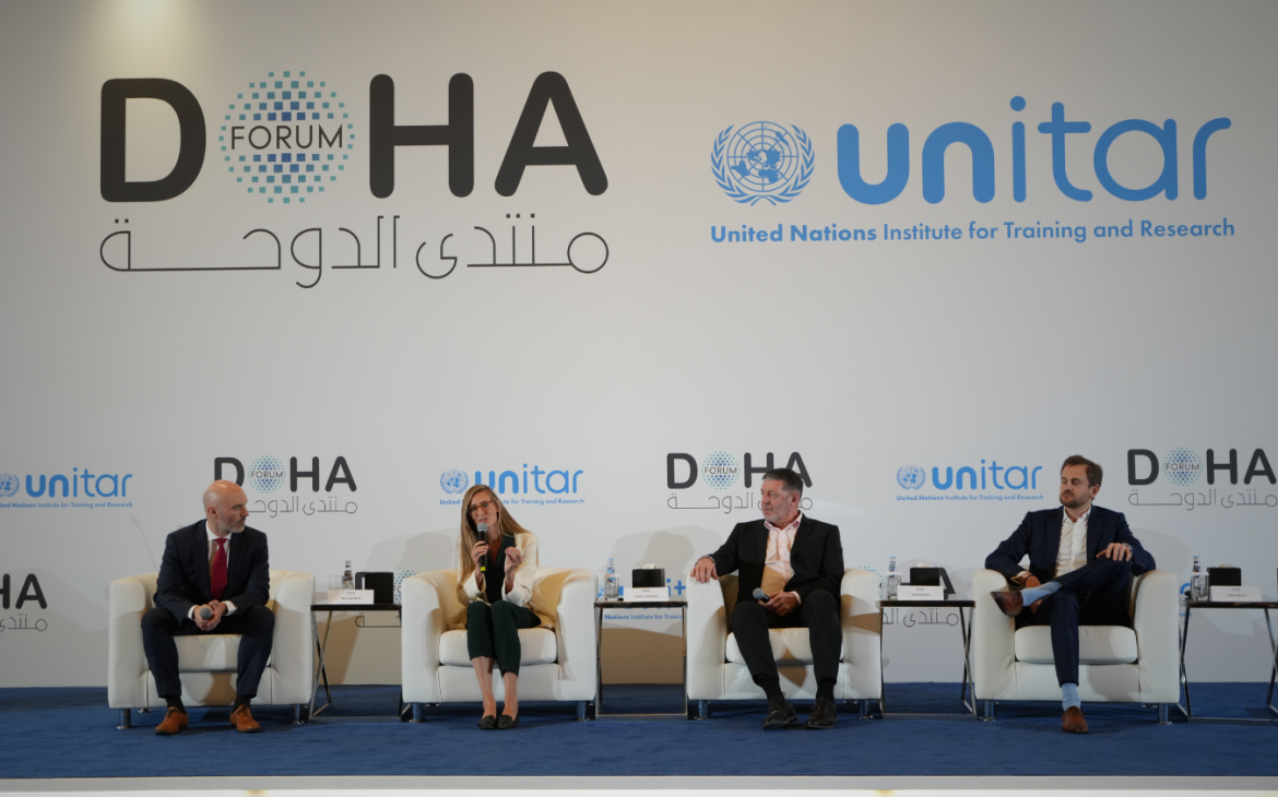 Panel discussion during Doha World Negotiation Day 2024 in Doha, Qatar, co-hosted by UNITAR and ADN Group.