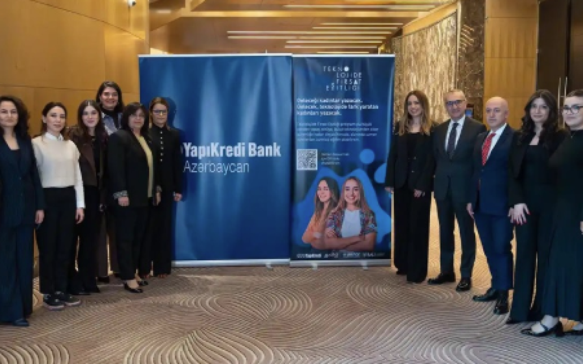 Representatives from CIFAL Istanbul (left) and Yapı Kredi Bank (right) standing together at an event.