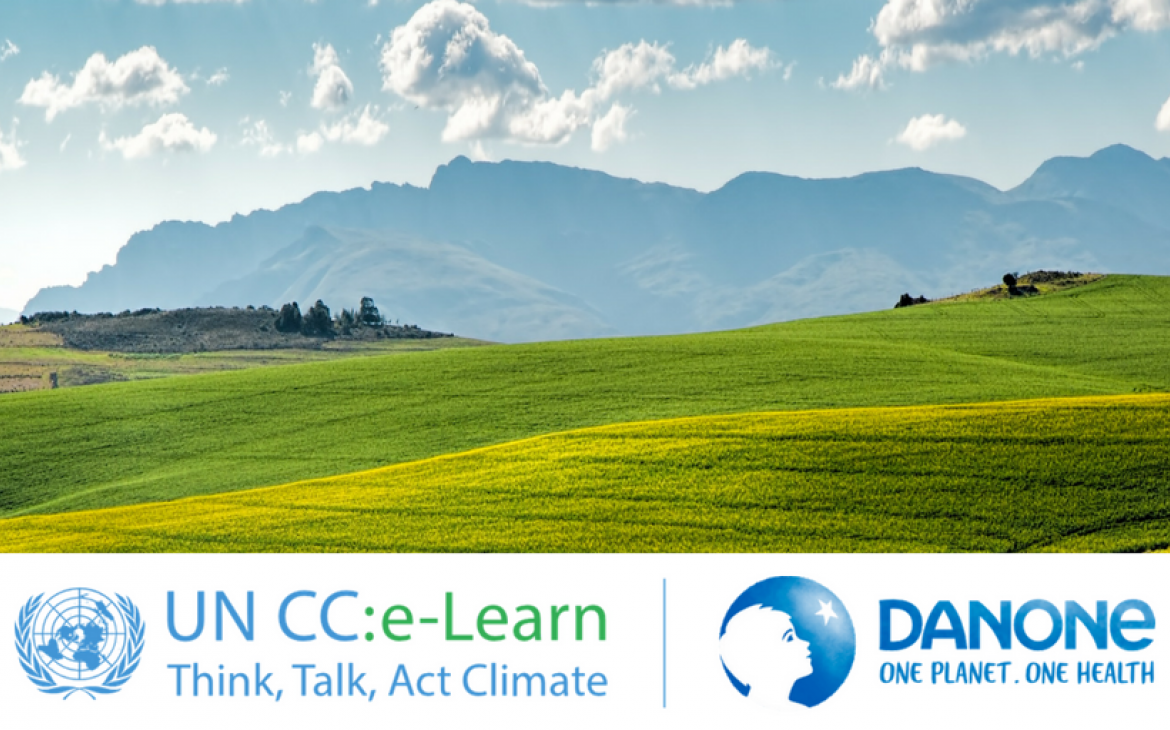Through UN CC:Learn, UNITAR partners with Danone bringing education on climate change to drive sustainable change
