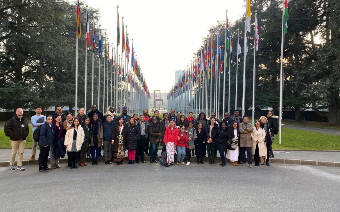 Students from the Executive Master of Development Policies and Practices (DPP) at the Palais des Nations