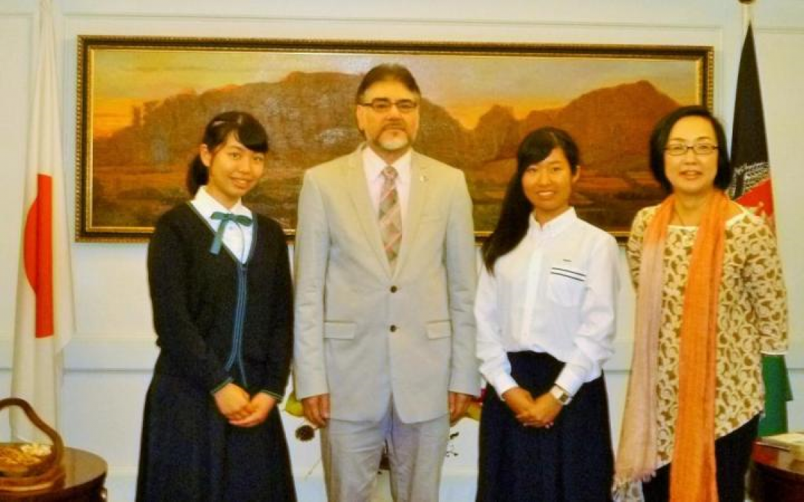 Meeting the Afghan Ambassador to Japan