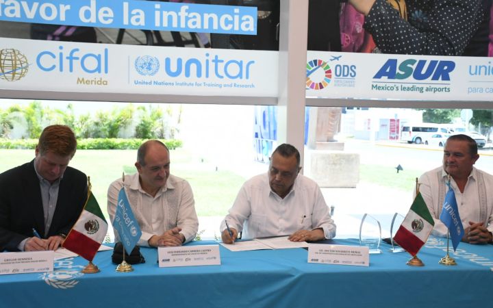 CIFAL Merida and UNICEF Mexico sign a collaborative agreement