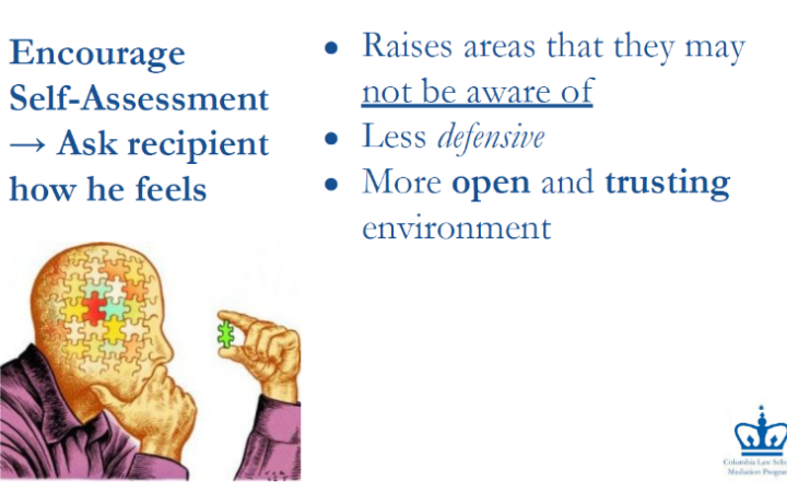 Example of one of many small group exercises used in this workshop UNITAR Begins Columbia Law School Series on Leadership and Self-Awareness