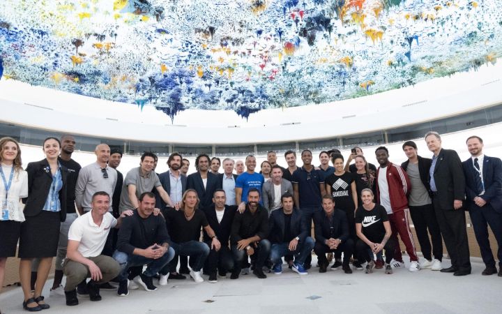 Participants from the Executive Diploma in the Human Rights Room at Palais des Nations