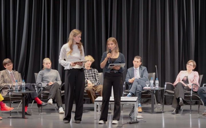 Julie Jensen and Leilani Bozinov, from KSBG, wrapping up the panel discussion.