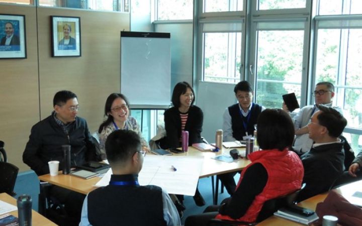 Participants engaged in group activities
