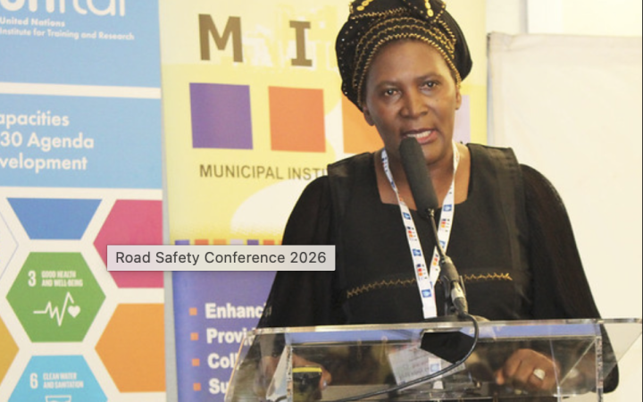 Panelist presenting during the 2026 Road Safety Conference