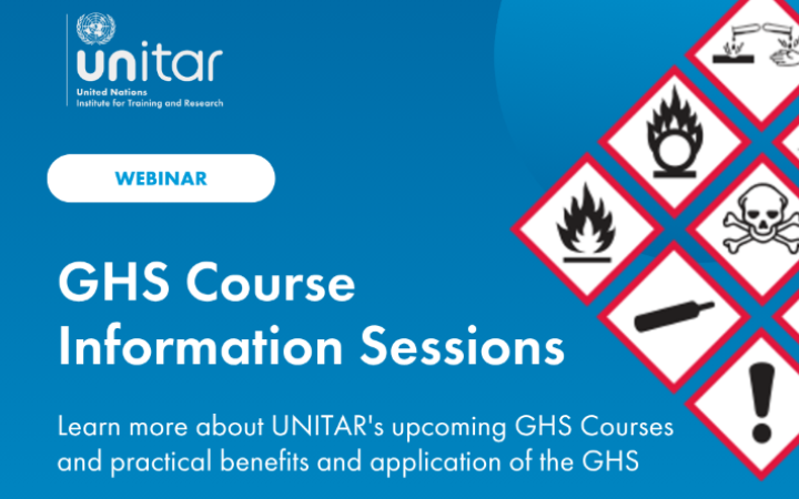 Flyer for the GHS Information Session. The session dates are: 29 July 2026, 10 a.m CEST for English and French; 12 August 2026, 5 p.m CEST for Spanish and English