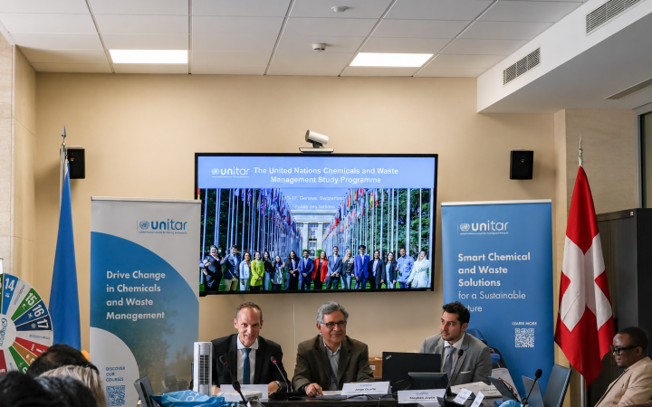  Mr. Jonas Pasquier, Head of Global Affairs, Permanent Mission of Switzerland to the United Nations in Geneva delivers opening remarks