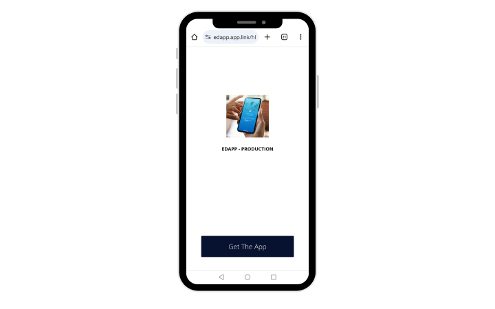 Click on “Get The App” 
