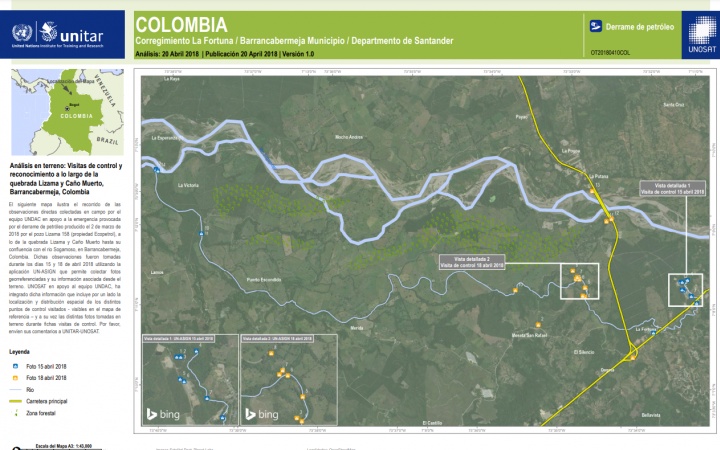 Análisis en terreno: Visitas de control y reconocimiento a lo largo de la quebrada Lizama y Caño Muerto, Barrancabermeja