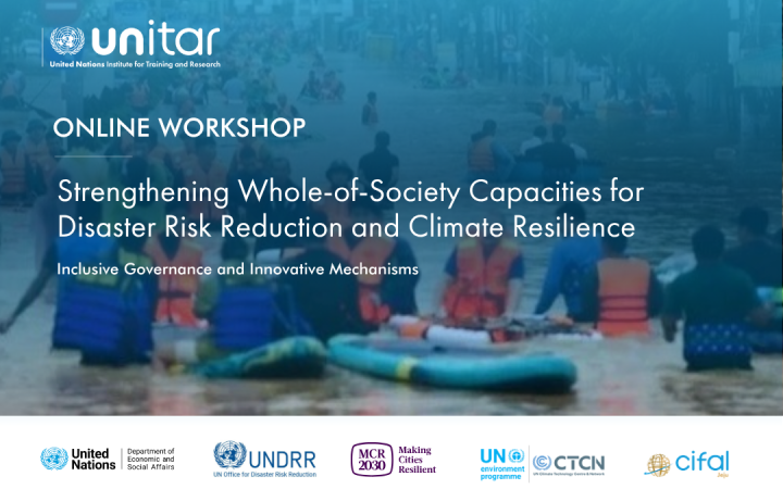 Event details for the virtual workshop Strengthening Whole-of-Society Capacities for DRR and Climate Resilience: Inclusive Governance and Innovative Mechanisms