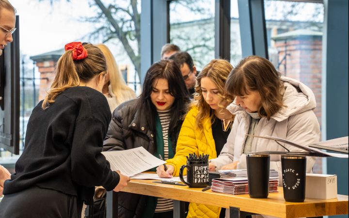 Participants from "Digital reskilling programme for Ukrainian women evacuees in Poland".