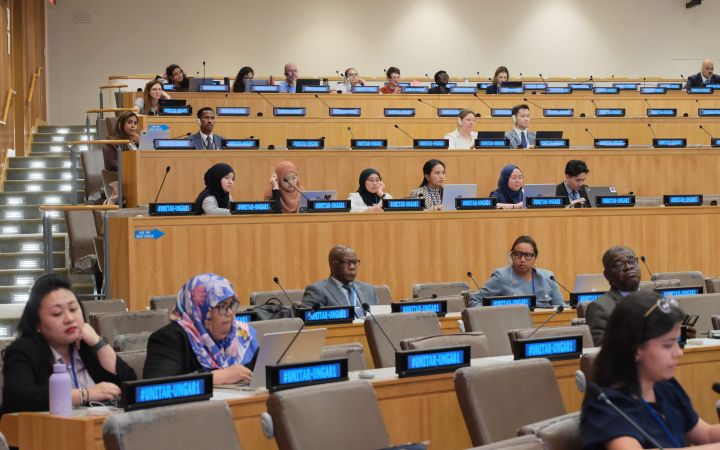 Participants listening intently