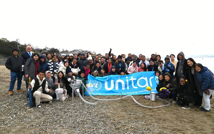 Group photo during the UNITAR Leaders for a Free and Open Indo-Pacific: Sea and Human Security Training Programme in Awaji Island (Awaji-shima), Hyogo, Japan.
