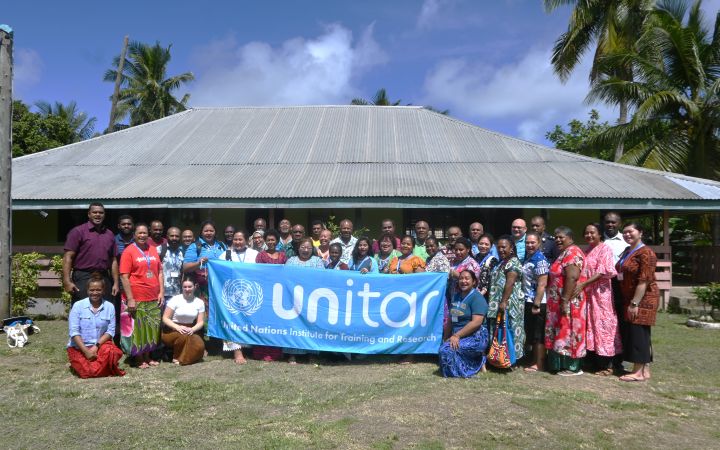 UNITAR “Women’s Leadership in Tsunami-based Disaster Risk Reduction Training Programme 2024” Fiji Workshop Group Image
