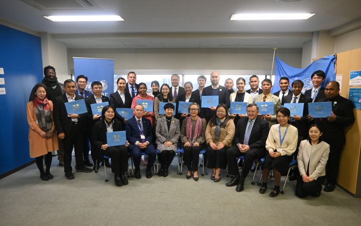 Group photo taken at the end of the Nuclear Disarmament and Non-Proliferation Training Programme