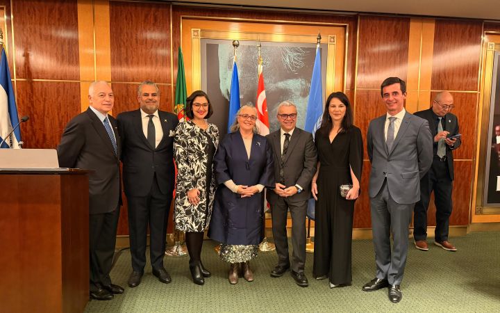 H.E. Ms. Annalena Baerbock, President of the General Assembly, Permanent Representatives of the sponsoring Member States, and Mr. Marco A. Suazo, Head of UNITAR NYO