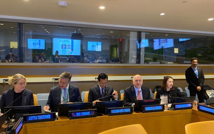 Speakers during opening remarks