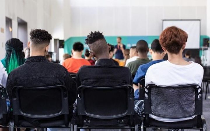 Photo of students attending a session