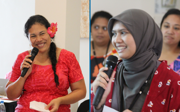 Jewel Luti Leao Tuitama (Left) and Fega Ayu Pangestika (Right)