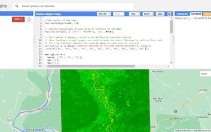 Flood code Google Earth Engine