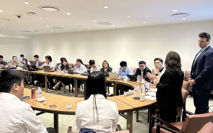 Students participating in the Negotiation Skills module