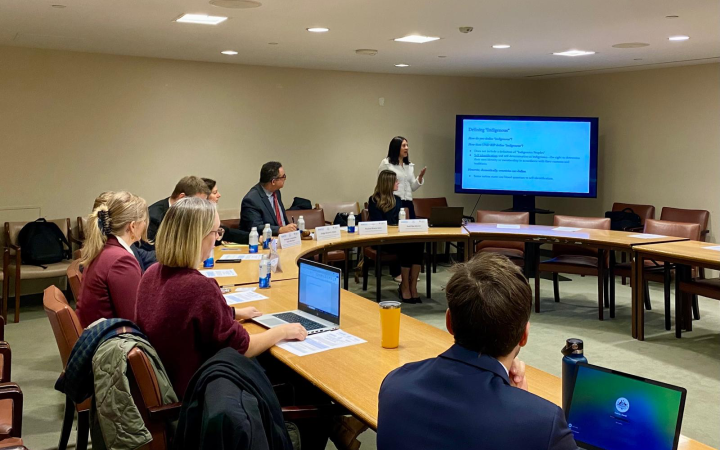 Discussion on Indigenous representation at the programme Discussion at the programme